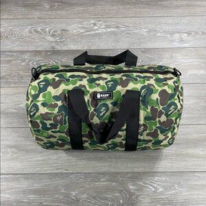 A bathing ape bape camo duffel gym bag